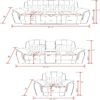 Steban - 3 Pieces Living Room Set With Sofa, Loveseat, Recliner - Gray - Image 3