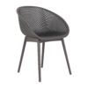 2 Piece Durable Single Chair With Mesh Hollow Out Design - Warm Gray - Image 2