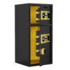 Large Double Door Coin Operated Safe, Digital Security Safe With Fireproof And Waterproof Bag, 6.5 Cubic Feet Safe Box With Hidden Code Function For Home - Black - Image 5