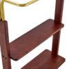Hanger Double Layer Coat Rack With Solid Wood Partition - Gold / Walnut - Image 10