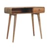 Curved Writing Desk - Oak - Image 6