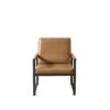 Retro Leisure Accent Chair With Extra Soft Padding - Camel - Image 13
