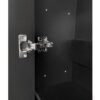 Multifunctional Tipping Bucket Shoe Cabinet With Storage Shelf & 6 Flip Drawers, Large Hall Tree With Tempered Glass Doors, Foyer Cabinet With 4 Hooks For Hallway - Black - Image 14