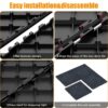 Diy Module Interlocking Decking Carpet Tiles For Patio, Porch, Poolside, Balcony, Backyard Polypropylene - Gray - Image 5