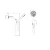 Multi Function Adjustable Hand Shower 8 Function Hand Shower, Plastic Construction - Brushed Nickel - Image 2