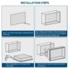12" X 12" Stainless Steel Shower Niche With Seamless Design For Bathroom Storage - Gold - Image 9