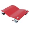 Heavy Duty Steel Vehicle Dollies With Brakes 2500Lbs Capacity Red 4 Pack - Red - Image 8