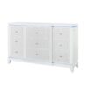 Adalid - Dresser With LED Light And Glittered Drawer Fronts - White - Image 6
