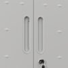 Metal Wall Mounted Tool Storage Cabinet With Locking Door, Adjustable Shelf, Metal - Silver - Image 14