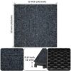 Diy Module Interlocking Decking Carpet Tiles For Patio, Porch, Poolside, Balcony, Backyard Polypropylene - Gray - Image 3