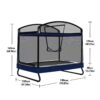 Outdoor Square Trampoline For Kids And Adults With Protective Net And Swing 4 X 6Ft - Black / Blue - Image 3