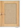 Pet Friendly Furniture Style Cat Litter Box House With Sisal Scratching Door And Charging Socket - Beige / White - Image 17