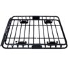 Motoring Rooftop Cargo Carrier Basket Steel 42" Universal Fit Roof Rack - Black - Image 14