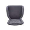 Velvet Fabric Counter Height Bar Stools (Set of 2) With Legs And Footrests, 28.75" - Gray - Image 16