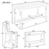 6 Piece Counter Height Dining Table Set With Shelf, 4 Chairs And Bench - Espresso - Image 2