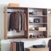 Devi - Wall Mounted Wood Closet System, Modular Units And Warm - Oak - Image 12