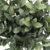 11" Tall, Artificial Plant, Eucalyptus Grass, Indoor, Faux, Fake, Table, Greenery, Potted, Decorative (Set of 2) - Green / Black - Image 4