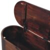 Rounded Lid-Up Blanket Box - Walnut - Image 3