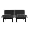 Split King Size Adjustable Bed Base With Wired Remote, Metal Frame - Black - Image 2
