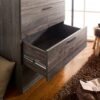Oliver - Farmhouse Jumbo Chest With 4 Drawer Storage - Gray - Image 5