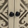 Hollowed Out Cabinet With 4 Doors, American Furniture, Suitable For Bedroom, Living Room, Study - Natural - Image 17