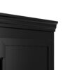 Hall Tree With Bench And 3 Hooks, Modern Entryway Storage Organizer Cabinet With 4 Doors, 1 Drawer And Adjustable Shelves For Hallway, Entryway, Living Room - Black - Image 16