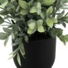 11" Tall, Artificial Plant, Eucalyptus Grass, Indoor, Faux, Fake, Table, Greenery, Potted, Decorative (Set of 2) - Green / Black - Image 2