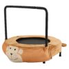 Monkey Children's Trampoline Happy Expression Outdoor / Indoor Dual Use, Foldable Iron Tube - Yellow / Black - Image 7
