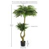Artificial Dracaena Tree Indoor Faux ery Plant For Decoration, 150Cm - Green - Image 3