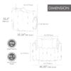 Upholstered Oversized 360 Degree Swivel Accent Barrel Chair And Half Cozy Sofa With 3 Pillows, Channel Tufted Pumpkin Shape Club Armchair For Living Room, Bedroom, Office, Lounge - Black - Image 2