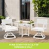 Outdoor Patio Swivel Rocker With Outdoor Grade Sunbrella Fabric Cushions (Set of 2) - Grayish - Image 2