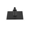 Ultra Thin 8" Square Rain Shower Head 304 Stainless Steel, Wall / Ceiling Mounted - Black - Image 2