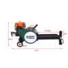 Portable Double Flywheel Electric Log Splitter 7 Ton Gas Log Splitter With Auto Return Steel - Gray - Image 3