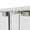 Modern Display Cabinet With LED Lights, Tempered Glass 2 Door Storage Case With 3 Shelves For Living Room - Transparent - Image 11