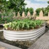 Heavy Duty, Galvanized Raised Garden Bed Kit For Vegetables Flowers & Herbs Rust Resistant - Silver - Image 12