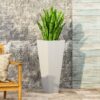 Cast Planter Magnesium Oxide - Matte White - Image 4