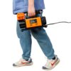 Heavy Duty 12V Air Compressor, Tire Inflator With Pressure Gauge, Compact Size - Black / Orange - Image 19