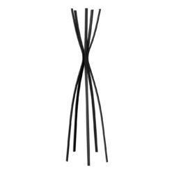 Free Standing Coat Rack 5 Hooks For Entryway - Black