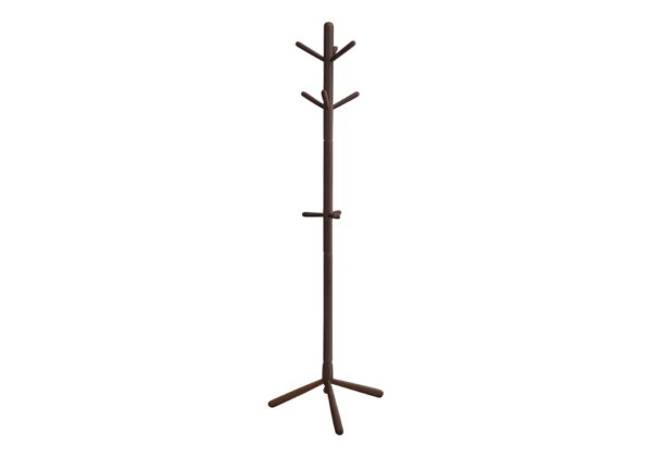 Free Standing Coat Rack 9 Hooks For Entryway - Espresso