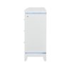 Adalid - Dresser With LED Light And Glittered Drawer Fronts - White - Image 5