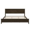 King Size Platform Bed With Sturdy Slats And No Box Spring - Espresso - Image 5