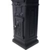 Mailboxs Residential Large Capacity Letter Box Aluminum Outdoor Rainproof Postbox Statue - Black - Image 11