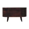 Rounded Lid-Up Blanket Box - Walnut - Image 2