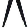 Modern Minimalist Bar Stool With Cane Seat - Black / Natural - Image 13
