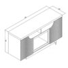 Alessia - Electric Fireplace With Multi Color LED And Flame Settings - White - Image 3