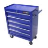 5 Drawers Multifunctional Tool Cart With Wheels - Blue - Image 5