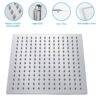 Ultra Thin Square Rainfall Shower Head Stainless Steel, Wall Or Ceiling Mount - Chrome - Image 6