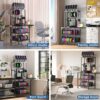 Heavy Duty 3D Printer Stand With Filament Storage Rack - Black - Image 5