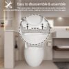 Modern Egg Shape Toilet 1.28 Gpf Single Flush Ceramic - White - Image 7