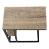 Accent Table, C - Shaped, Contemporary - Taupe - Image 5